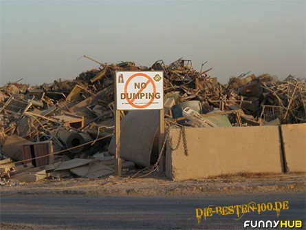 Die besten 100 Bilder in der Kategorie schilder: No dumping