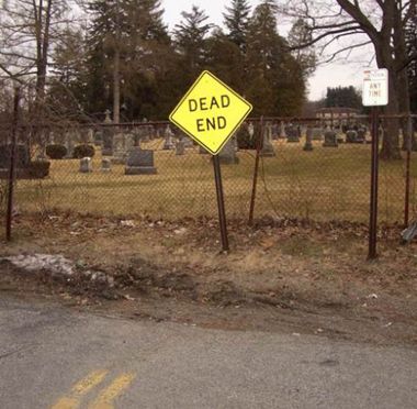 Die besten 100 Bilder in der Kategorie schilder: Dead End - Endstation Friedhof