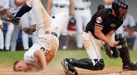 Die besten 100 Bilder in der Kategorie sport: Kopflandung beim Baseball