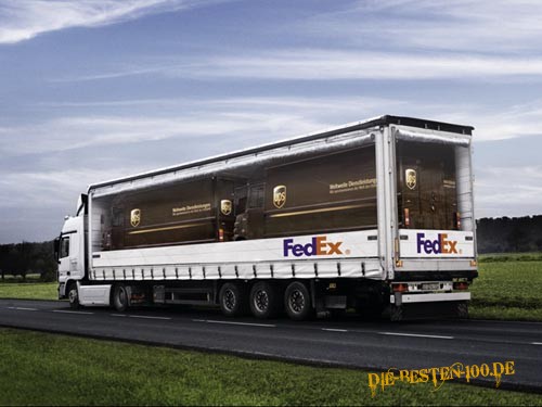 Die besten 100 Bilder in der Kategorie werbung: Fedex Ups Werbung