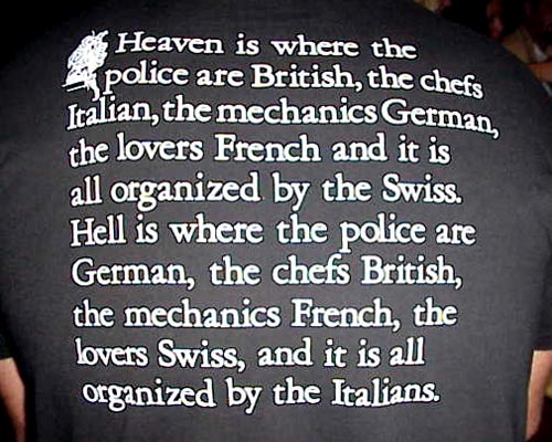 Die besten 100 Bilder in der Kategorie t-shirt_sprueche: heaven is where the police are british, ...