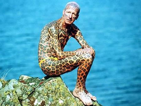 Die besten 100 Bilder in der Kategorie tattoos: Leoparden-Mann