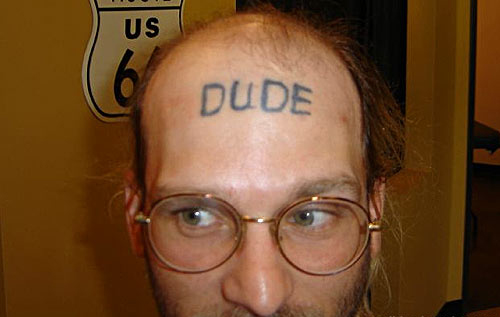 tattoo, fun, dude, dumm