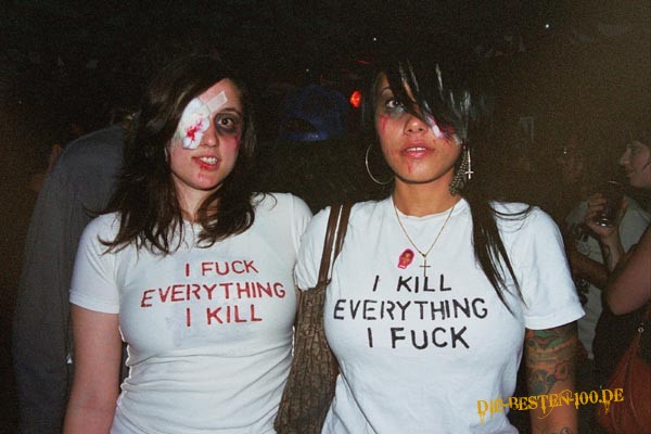 Die besten 100 Bilder in der Kategorie t-shirt_sprueche: i fuck everything i kill - i kill everything i fuck