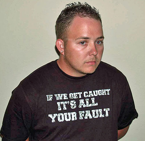 Die besten 100 Bilder in der Kategorie t-shirt_sprueche: if we get caught, it's all your fault