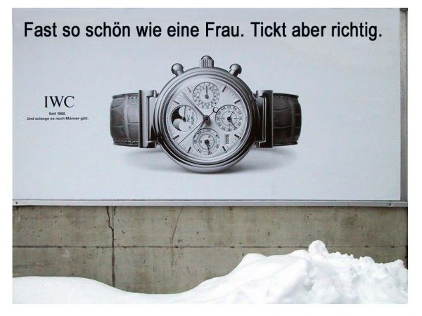 Die besten 100 Bilder in der Kategorie werbung: Fast so schÃ¶n wie eine Frau, tickt aber richtig!