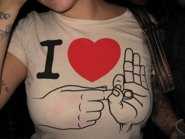 Die besten 100 Bilder in der Kategorie t-shirt_sprueche: I love my Hands