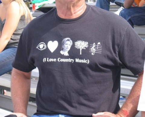 I Love Country Music - Eye heart cunt tree note