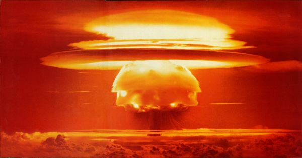 Atombomben Explosion