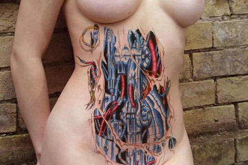 Die besten 100 Bilder in der Kategorie biomechanic_tattoos: Terminator-Tattoo