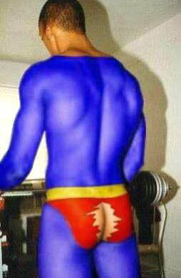Superman Bodypainting