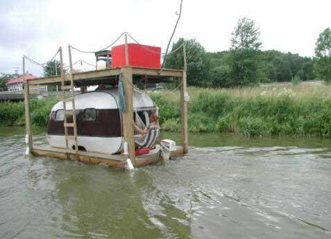 Die besten 100 Bilder in der Kategorie schiffe: Hausboot-Caravan-Ding