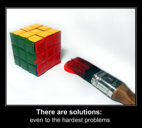 There are solutions: even to the hardest problems