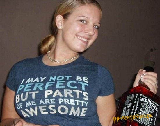 Die besten 100 Bilder in der Kategorie t-shirt_sprueche: i may not be perfect but parts of me are pretty awesome