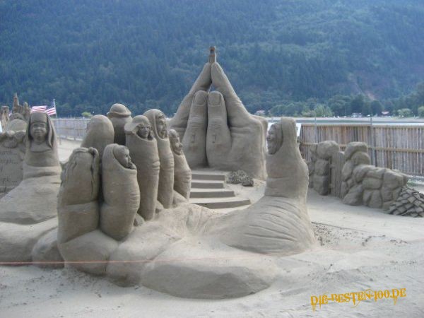 HÃ¤nde-Sand-Skulptur