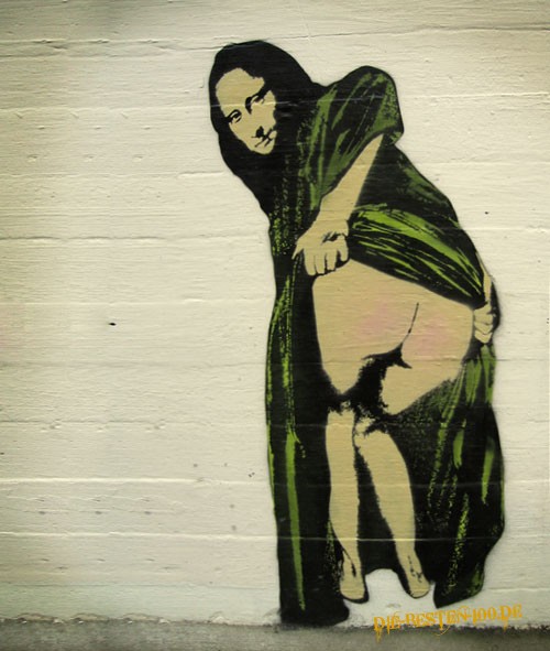 Die besten 100 Bilder in der Kategorie graffiti: MonaLisa Arsch