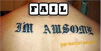 Awesome-Tattoo - Falsch geschrieben - FAIL