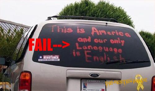 This is America an our only Lanaguage is English