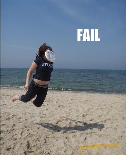 So nicht! Frisbee FAIL