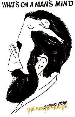 Die besten 100 Bilder in der Kategorie cartoons: Sigmund Freud - What's on a man's mind