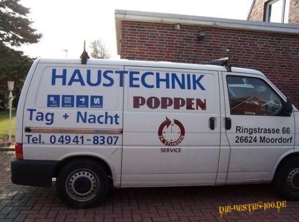 Poppen Tag und Nacht 24 Stunden Service