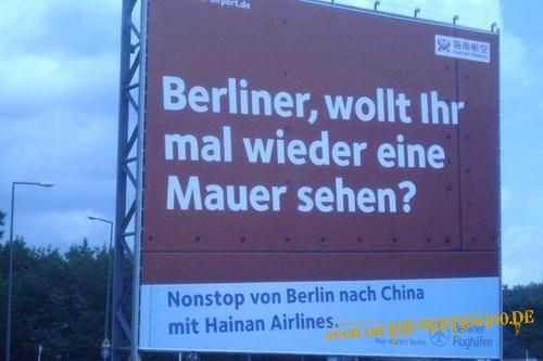 Berliner, wollt ihr mal wieder eine Mauer sehen?