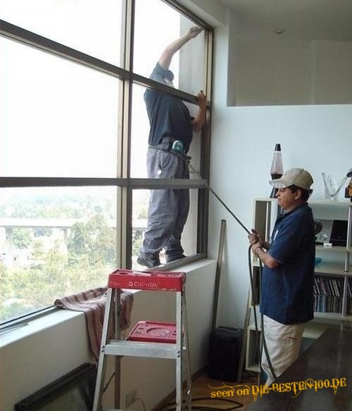 Arbeitssicherheit bei Fensterbauer
