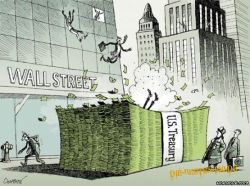 Die besten 100 Bilder in der Kategorie cartoons: kohle, finanzkrise, krise, geld, vernichten, dumm, bank
