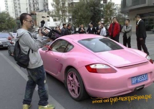 Pinker Porsche - No Go!