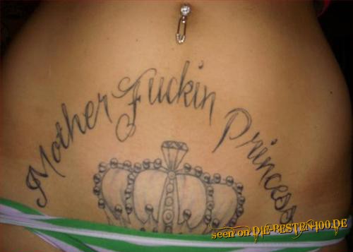 Mother Fucking Princess Tattoo