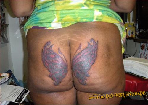 Die besten 100 Bilder in der Kategorie intim_tattoos: Butterfly on Ass - Tattoo