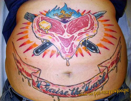 Praise the Lard - Fleisch - Tattoo