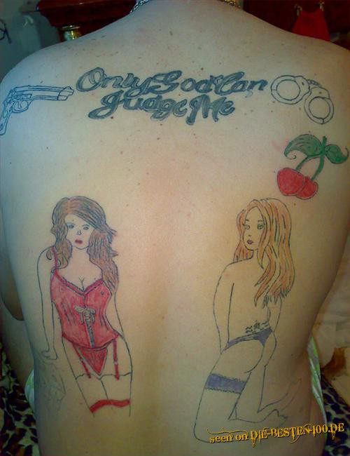 Die besten 100 Bilder in der Kategorie schlechte_tattoos: Only God canJudge me - Ugly Tattoo