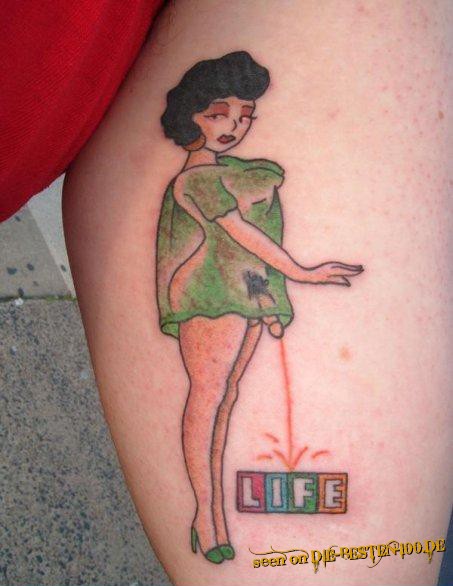 Die besten 100 Bilder in der Kategorie intim_tattoos: Ladyboy piss on life