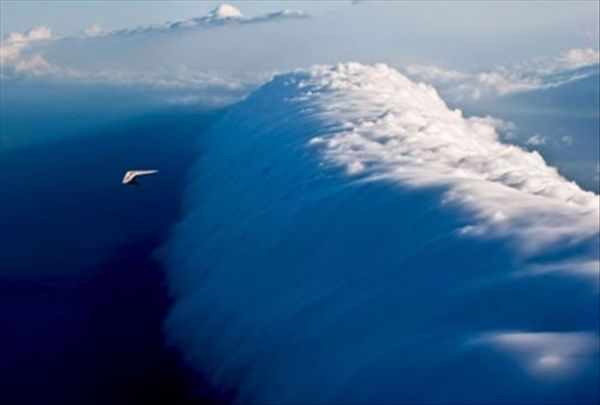 Wolkenwand, Wolke, Drachensegler