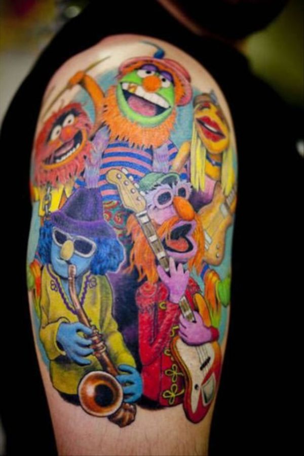 Die besten 100 Bilder in der Kategorie lustige_tattoos: Muppets Tattoo