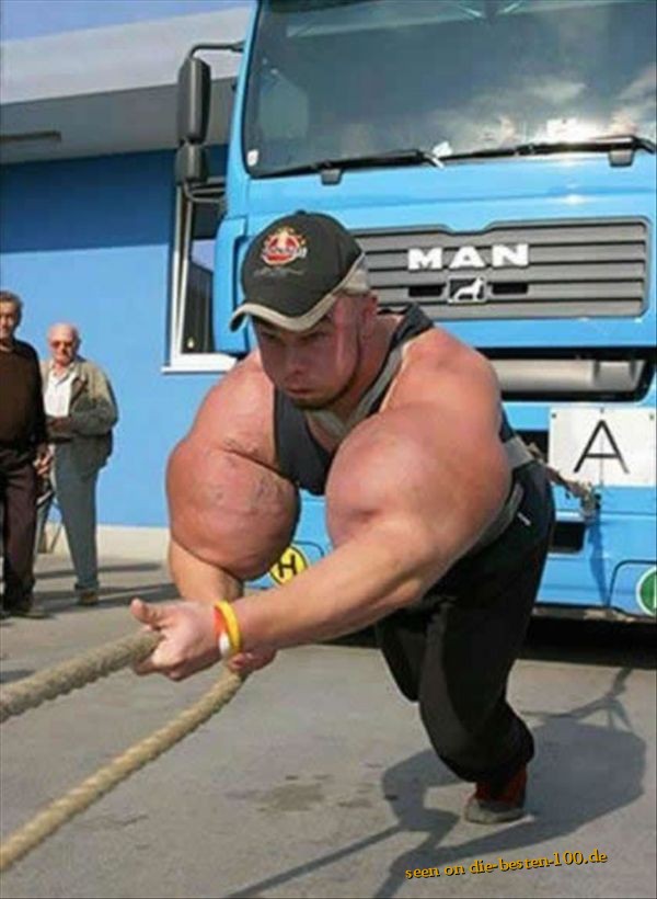 Geschwollene Oberarme - Ugly Muscle Man