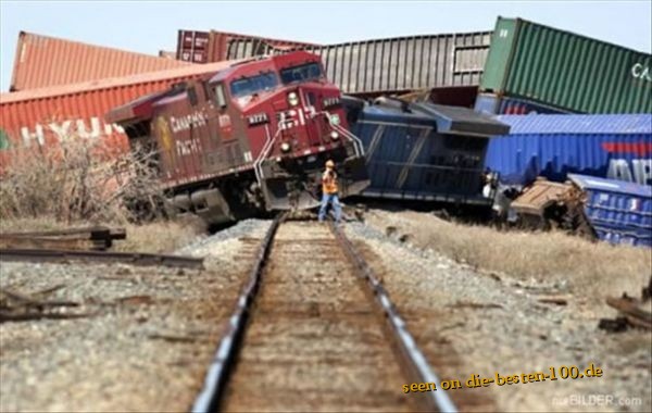 Die besten 100 Bilder in der Kategorie unfaelle: Der Cent auf den Gleisen funktioniert - Train Accident