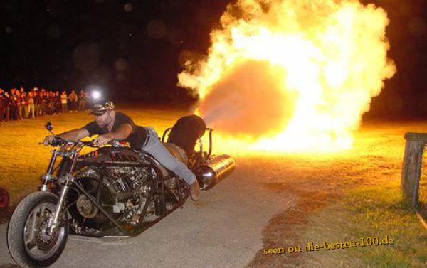 Turbinen-Motorrad Feuerstuhl - Monster Bike