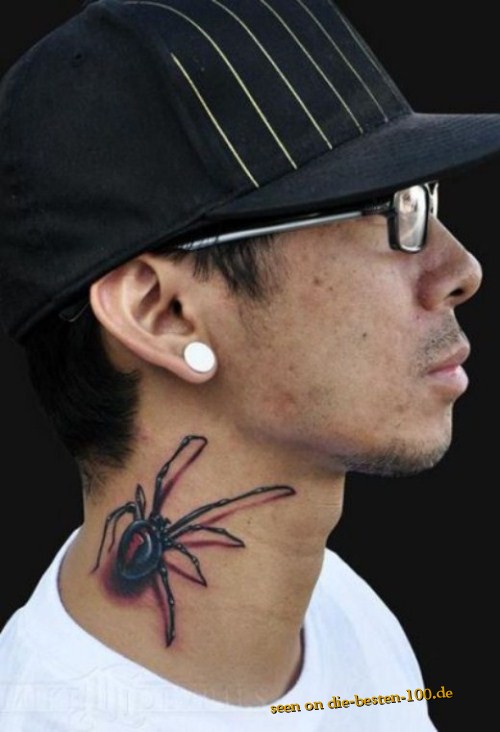 Die besten 100 Bilder in der Kategorie coole_tattoos: 3D-Spinnen-Tattoo