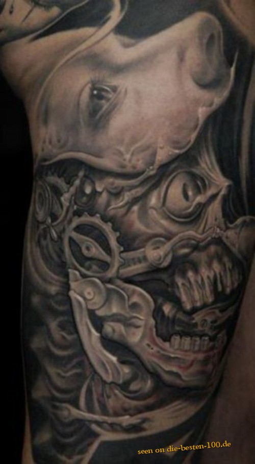 Die besten 100 Bilder in der Kategorie coole_tattoos: Terminator-Tattoo