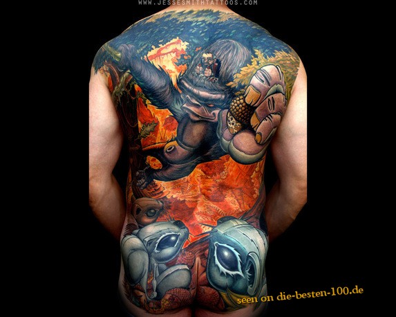 fantasy gorilla tattoo