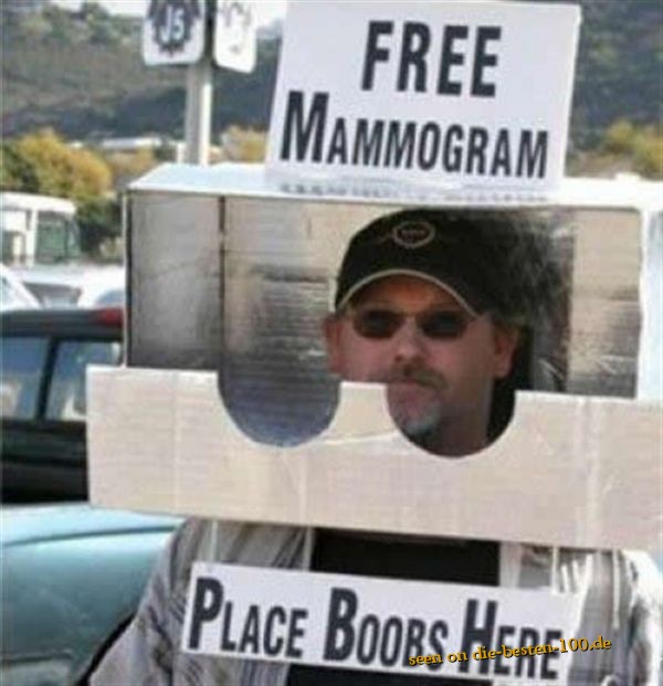 Free Mammogram - Place Boobs Here
