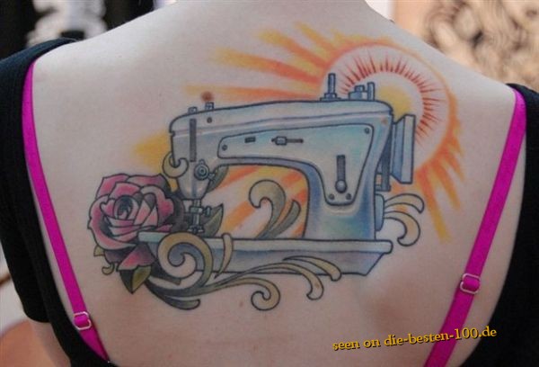 Die besten 100 Bilder in der Kategorie tattoos: NÃ¤hmaschinen-Tattoo