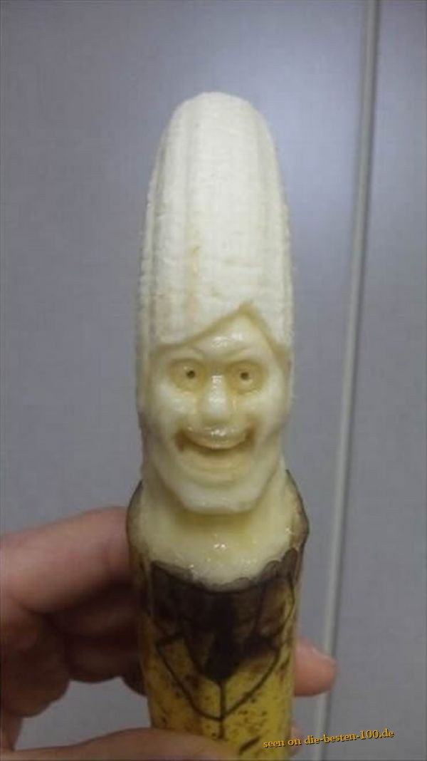 Die besten 100 Bilder in der Kategorie nahrung: Banana Head - Bananenkopf