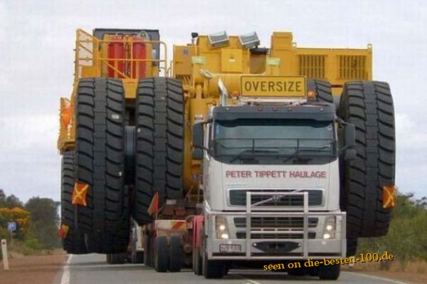 Die besten 100 Bilder in der Kategorie transport: Fetter Oversize Schwertransport