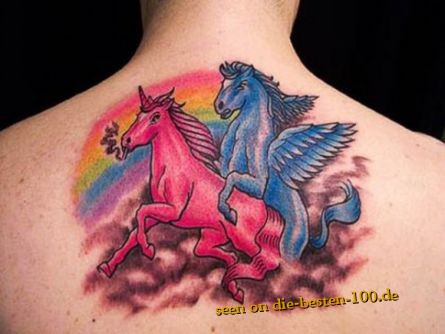 Die besten 100 Bilder in der Kategorie tattoos: Keine Tattoos unter LSD stechen lassen! Einhorn-Sex-Tattoo