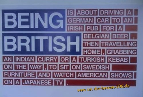 Die besten 100 Bilder in der Kategorie schilder: Being British