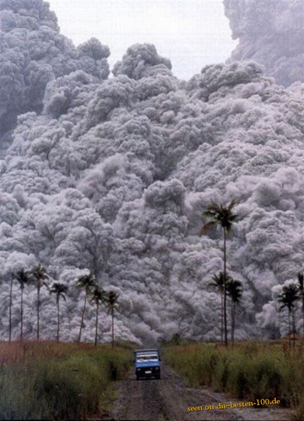 Das wird oder war eng! pyroclastic flow - Vulkanausbruch