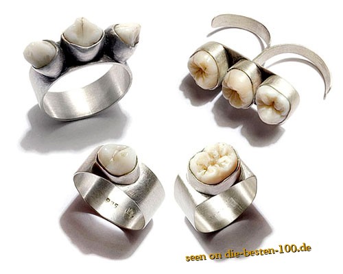 Die besten 100 Bilder in der Kategorie kunst: Zahn-Ringe - Teeth-Rings